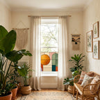 Privacy Window Film Mid Century Geometric Circles and Arches