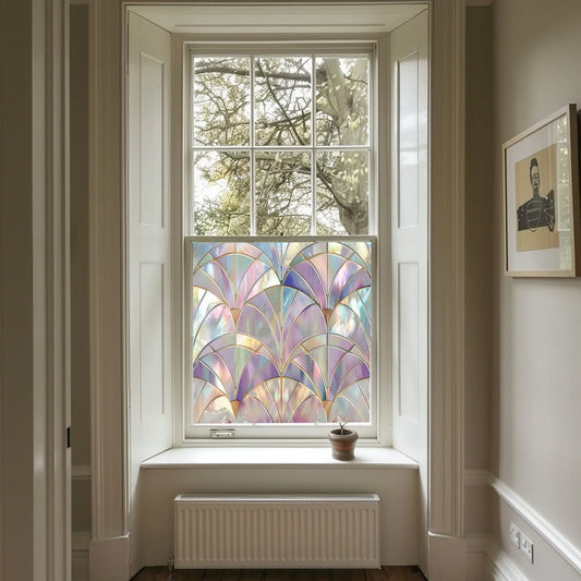 Art Deco Window Film: Antrodoco Stained Glass Privacy Window Film Creative Windows