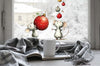 Double-Sided Christmas Mouse Window Sticker: Festive Christmas Window Decals Creative Windows