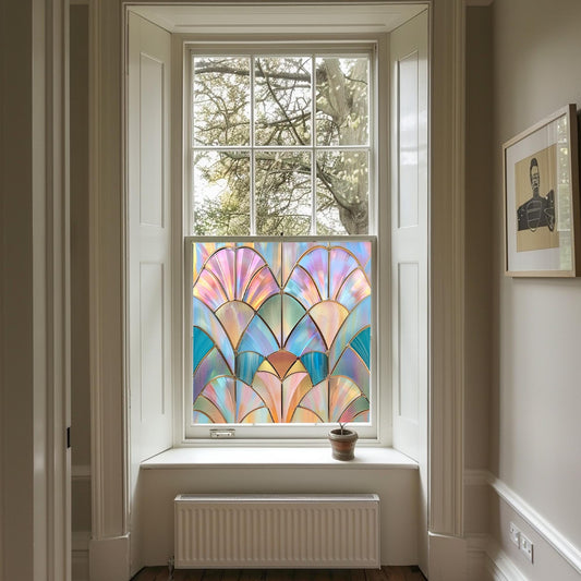 Art Deco Window Film, Privacy Window Film, Window Film, Decorative Window Film, Patterned Window Film, Coloured Window Film, Stained Glass Creative Windows