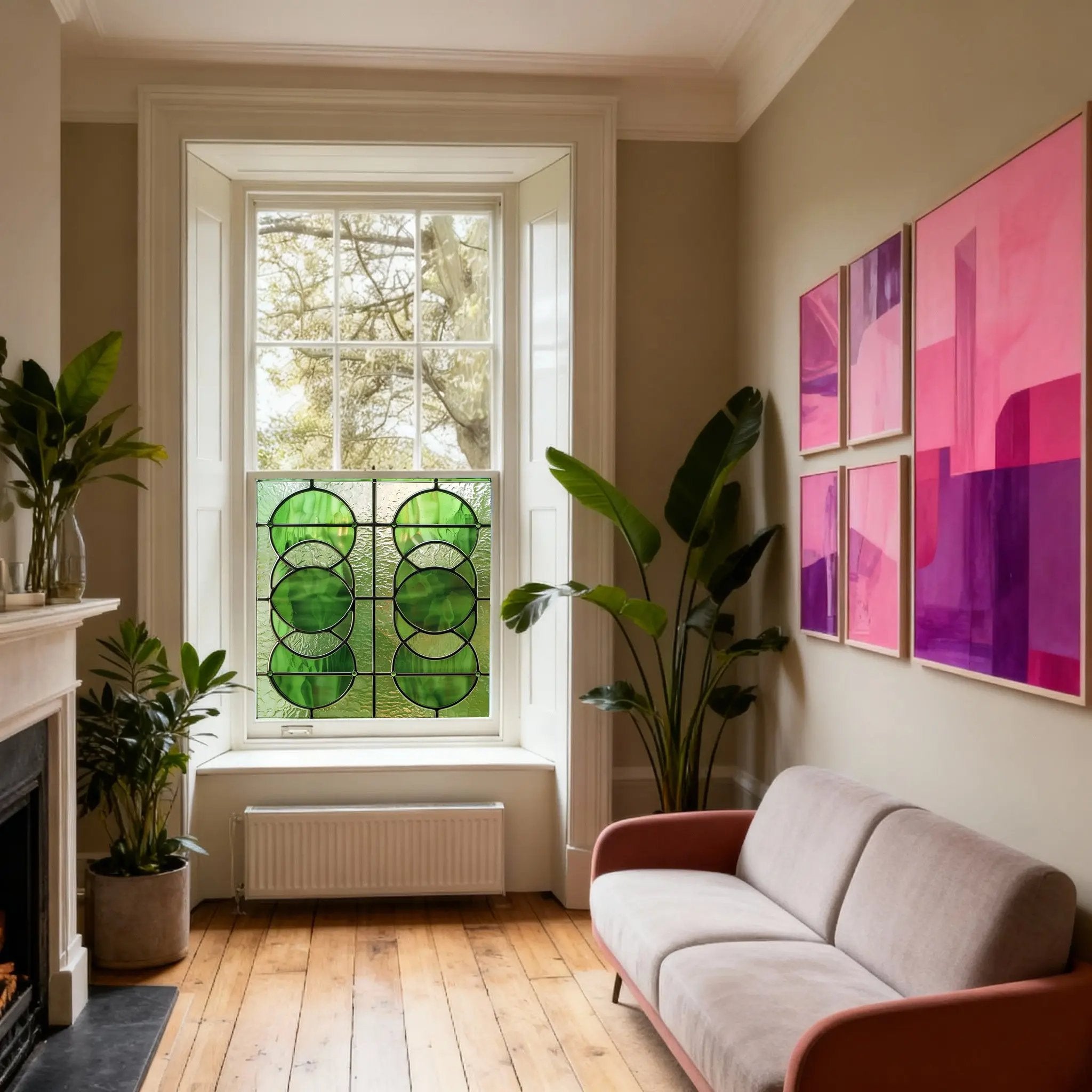 Cuceglio Stained Glass Privacy Window Film Creative Windows