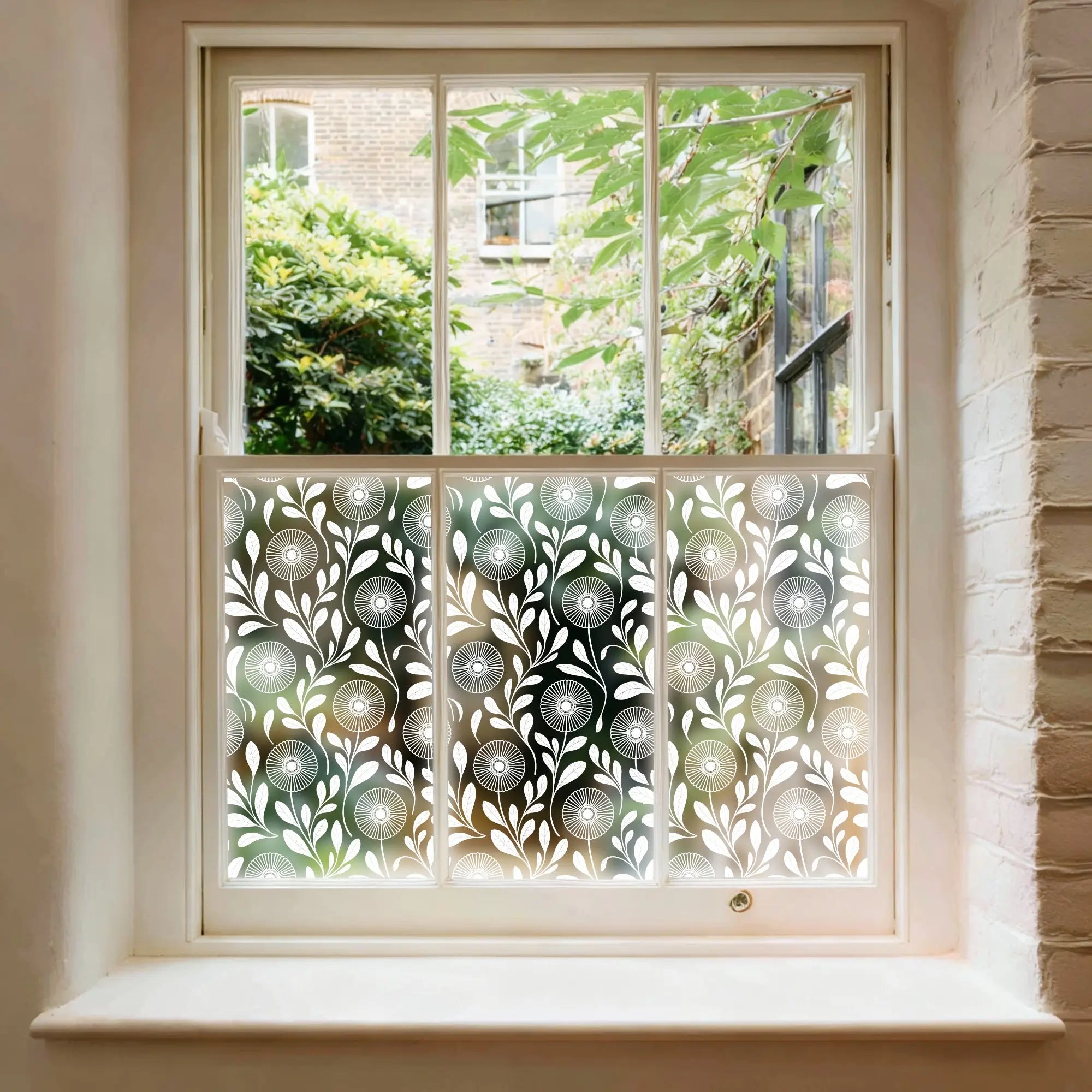 Croviana Frosted Floral Patterned Window Film Creative Windows