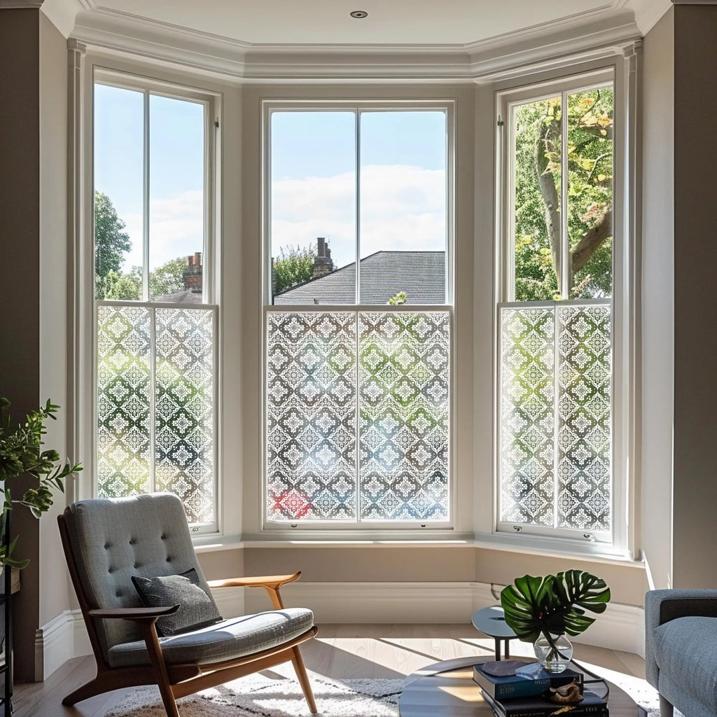 Noasca Frosted Patterned Privacy Window Film Creative Windows