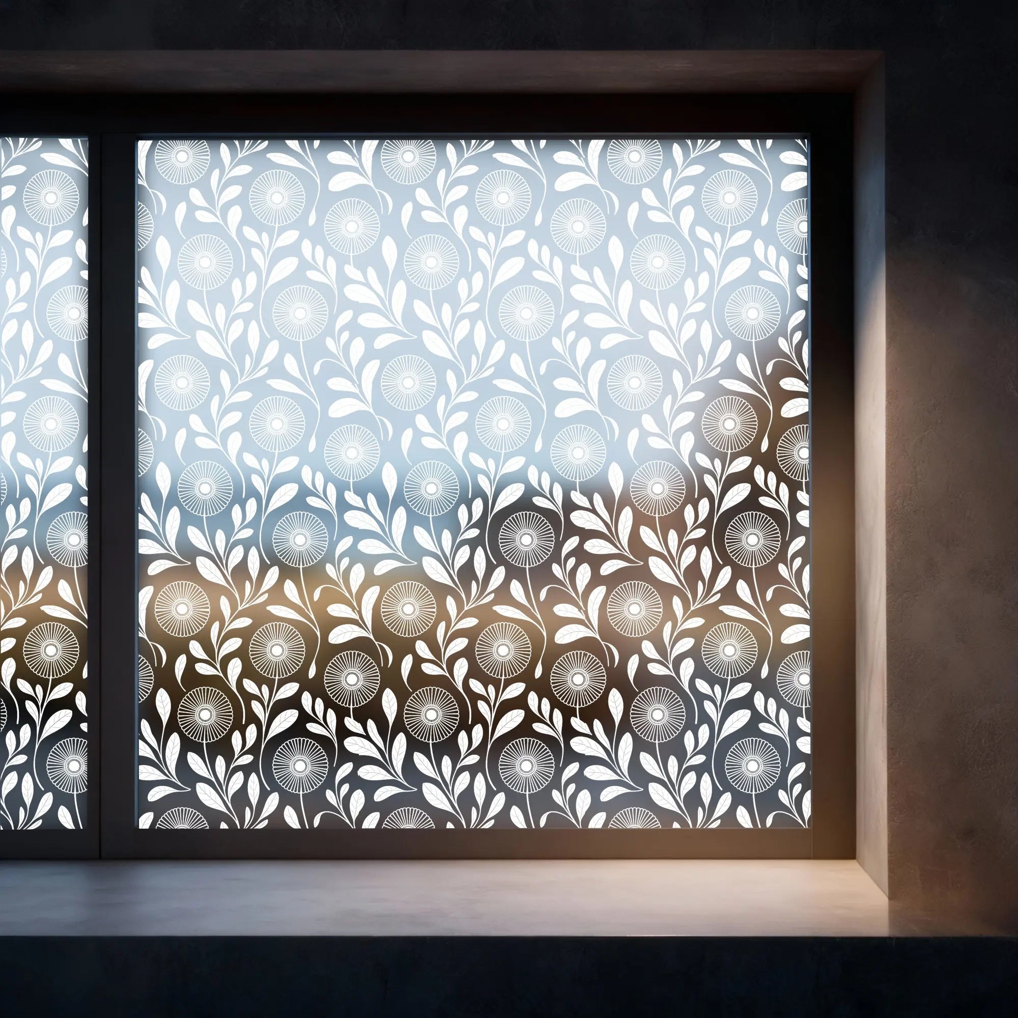 Croviana Frosted Floral Patterned Window Film Creative Windows