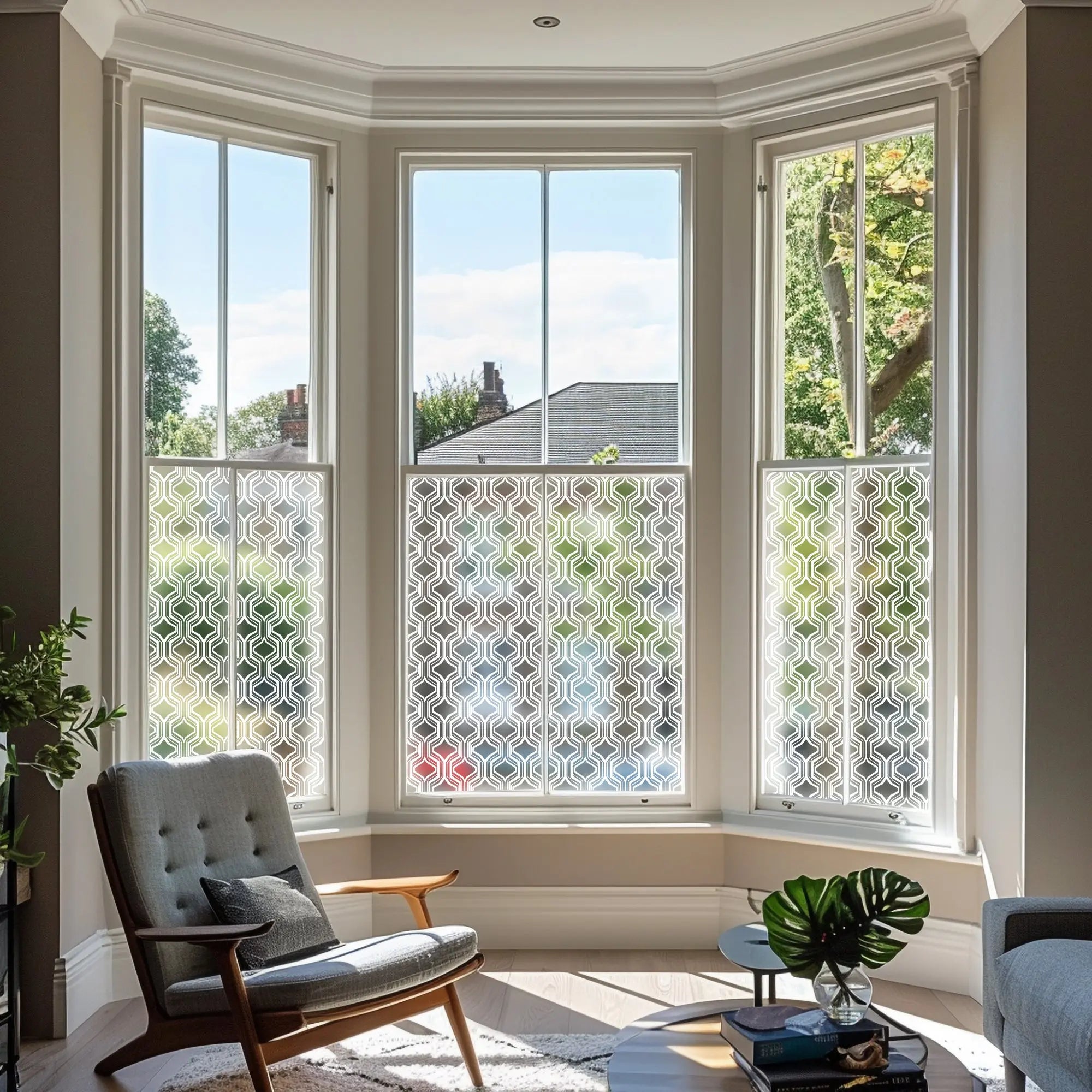 Ribeira Frosted Decorative Window Film For Privacy Creative Windows