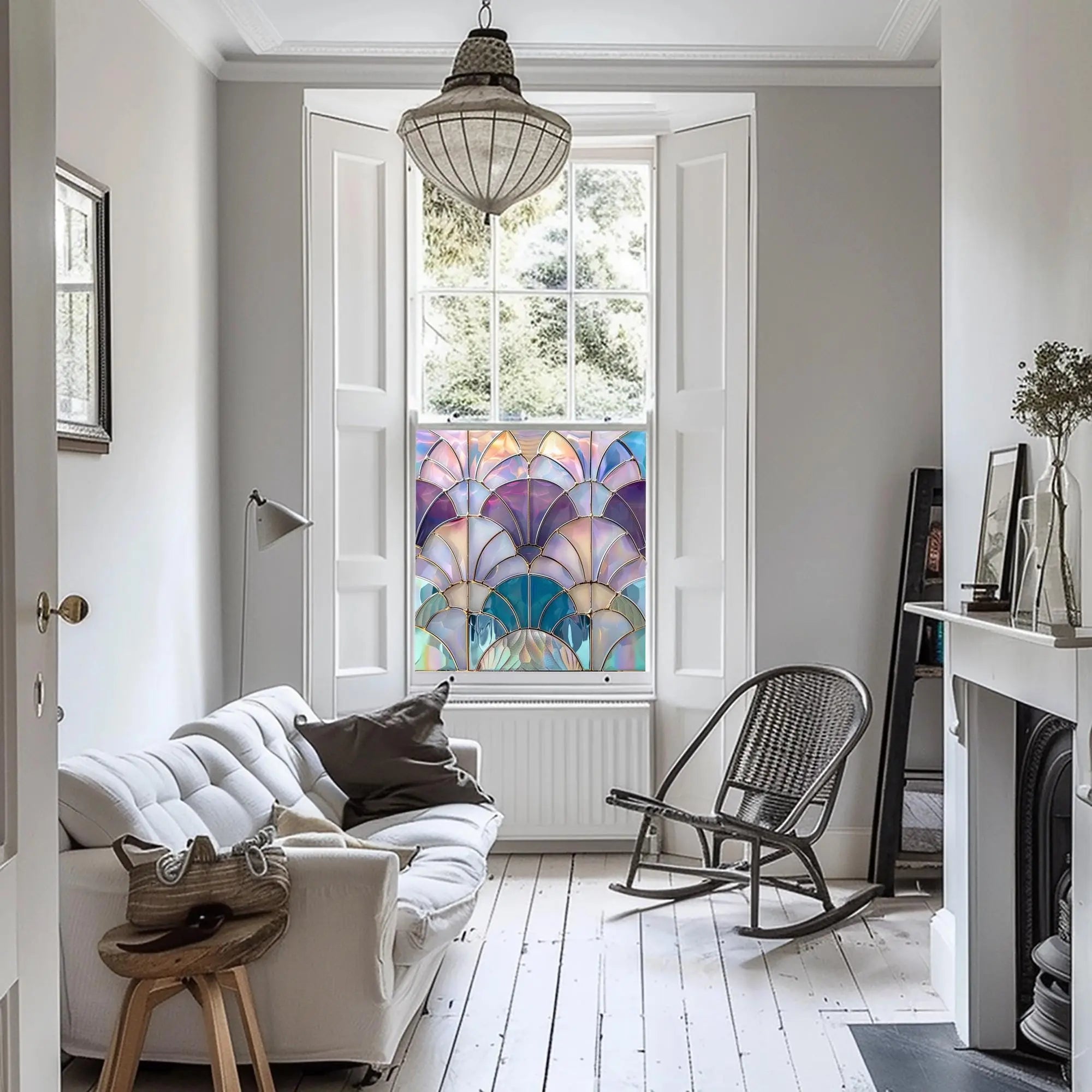 Lodrino Stained Glass Privacy Window Film Creative Windows