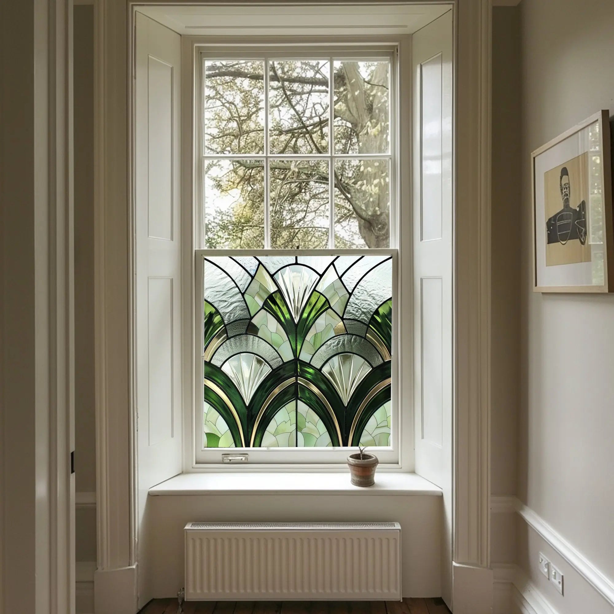 Vignate Art Deco Stained Glass Window Film Creative Windows