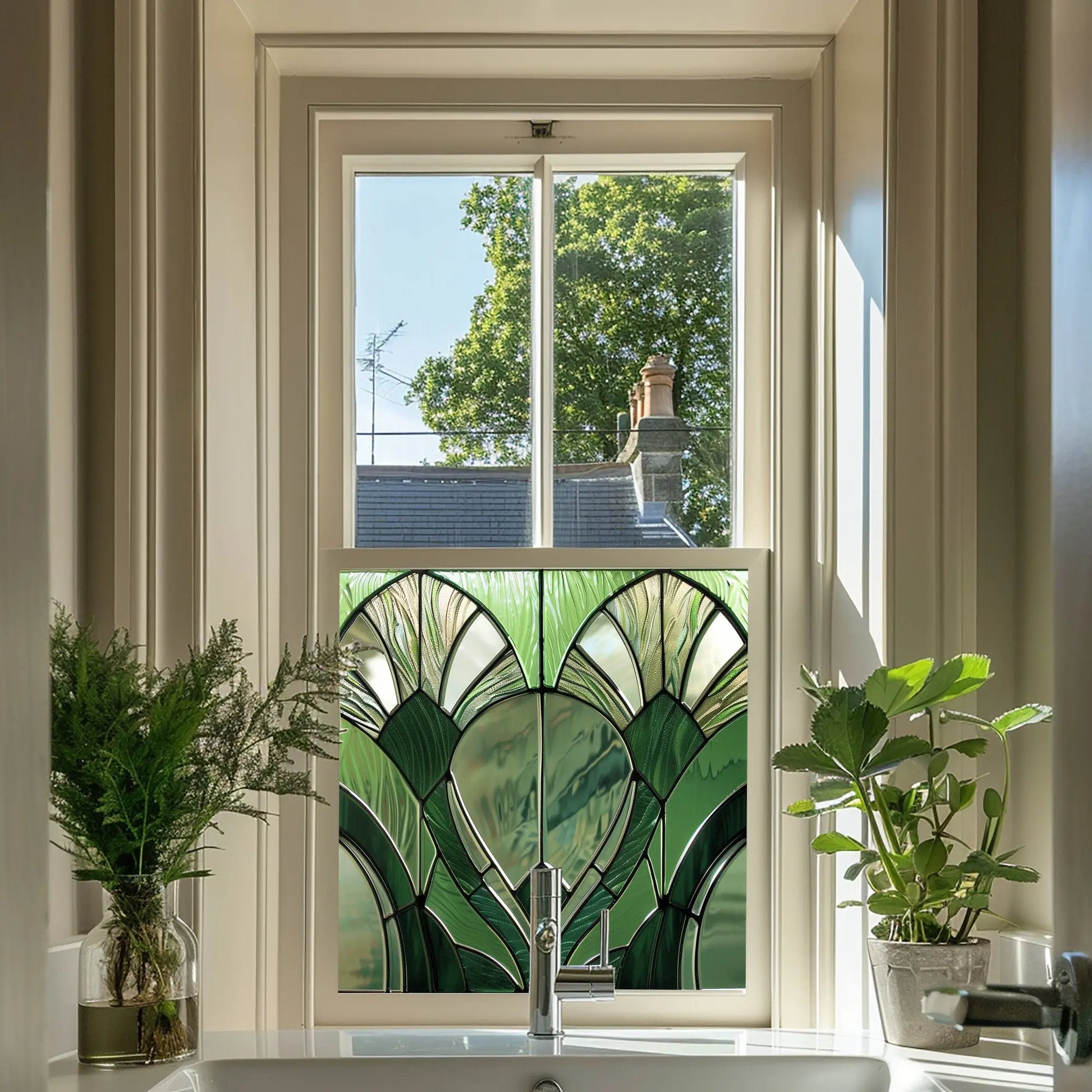 Secinaro Stained Glass Privacy Window Film Creative Windows