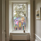 La Línea Stained Glass Privacy Window Film Creative Windows