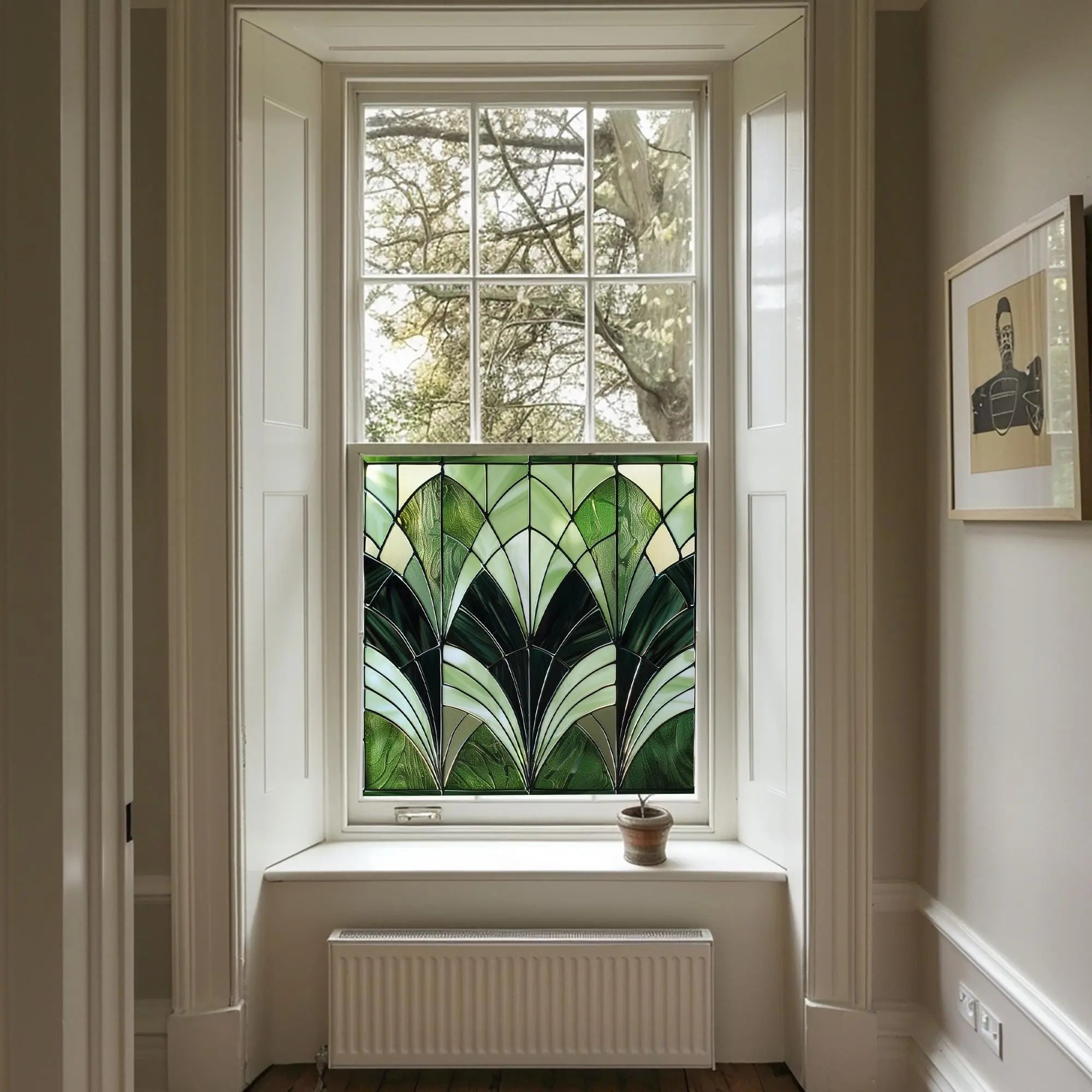 Senise Privacy Stained Glass Widow Film Creative Windows
