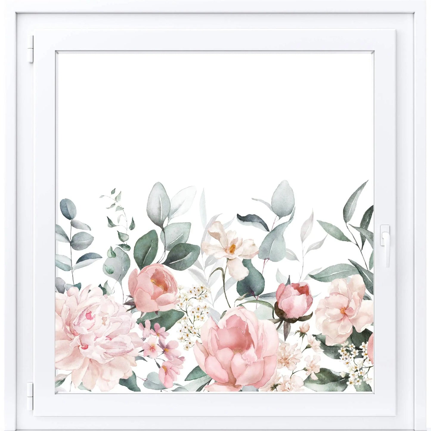 Potenza Floral Window Film Border Creative Windows