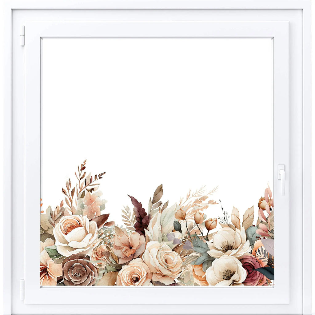 Amalfi Floral Window Film Border for Stylish Interiors – Creative Windows
