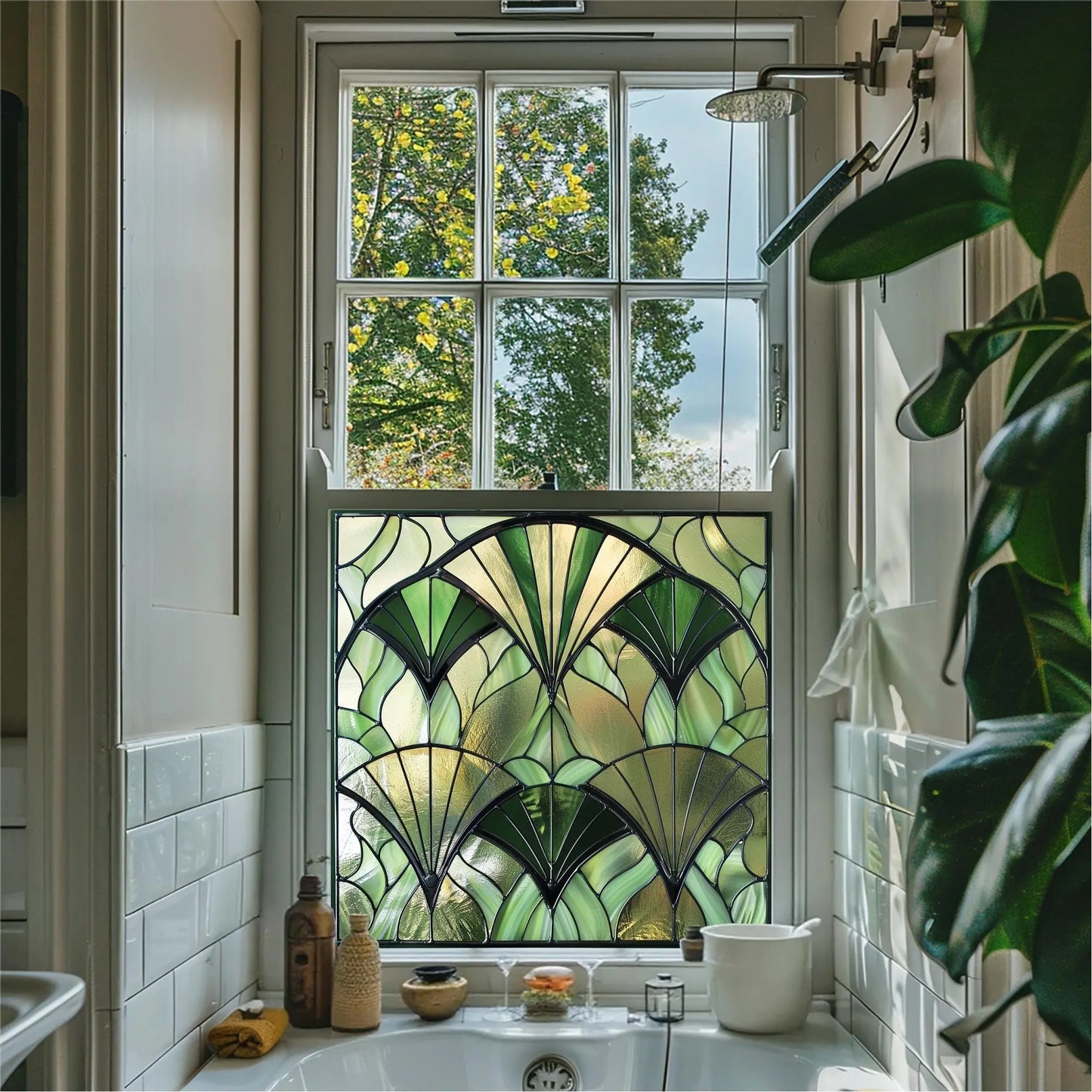 Pulfero Privacy Stained Glass Window Film Creative Windows