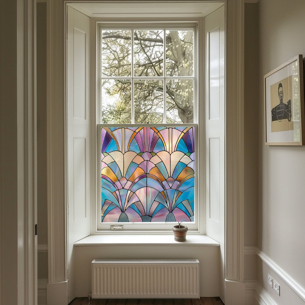 Art Deco Window Film, Privacy Window Film, Window Film, Decorative Window Film, Patterned Window Film, Coloured Window Film, Stained Glass Creative Windows