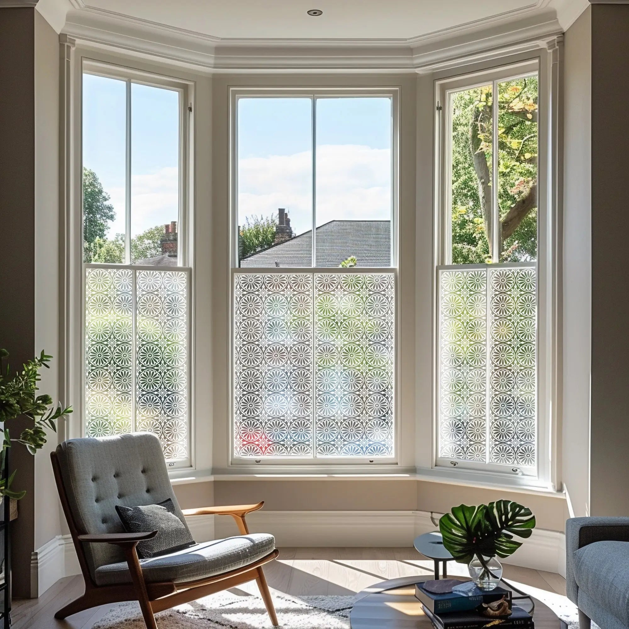 Trujillo Patterned Frosted Privacy Window Film Creative Windows