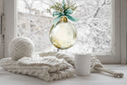 Gold Bauble Christmas Window Sticker Double Sided Reusable Creative Windows