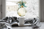 Gold Bauble Christmas Window Sticker Double Sided Reusable Creative Windows