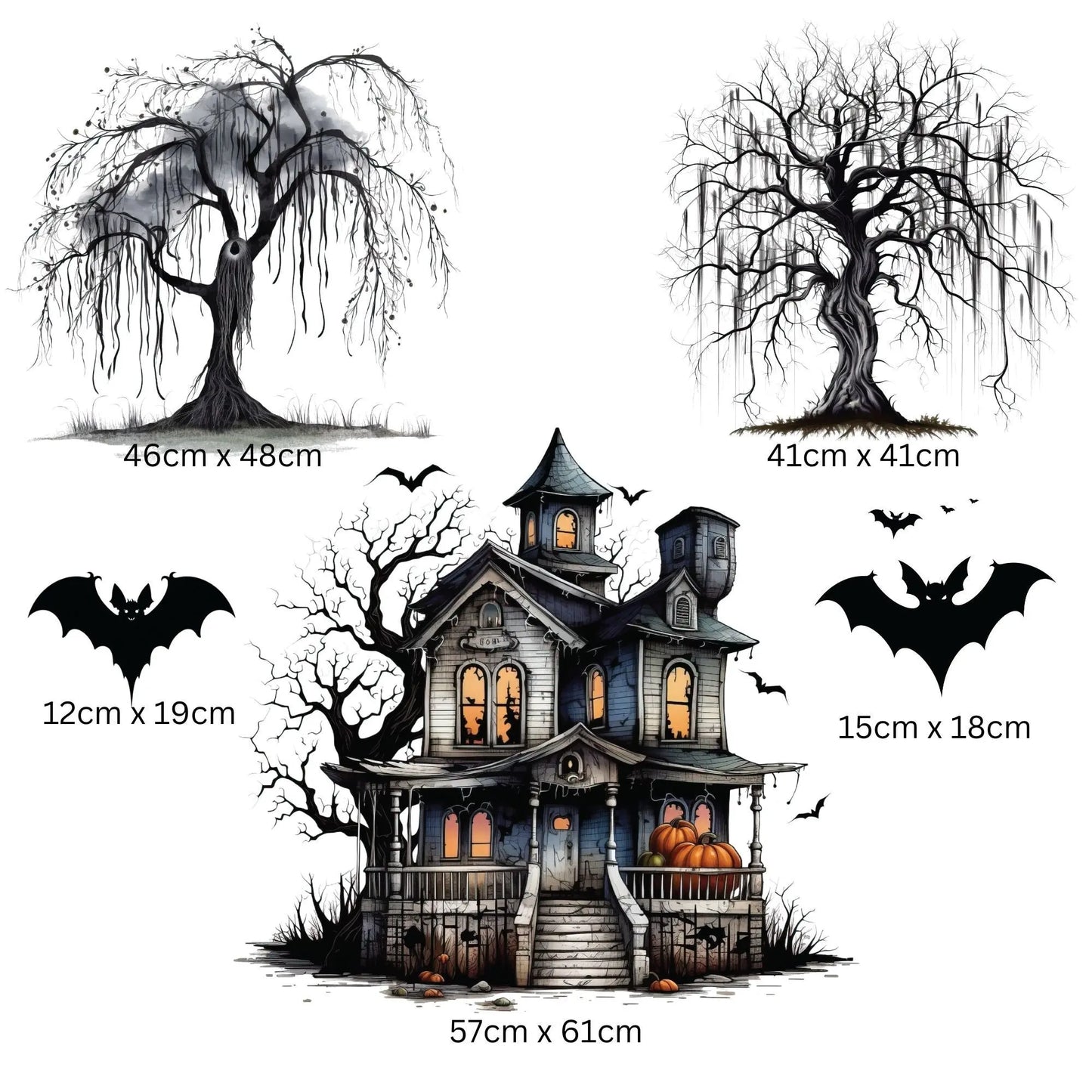 Halloween Window Stickers For Glass