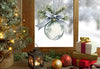 Elegant Frosted Bauble Christmas Window Sticker Creative Windows