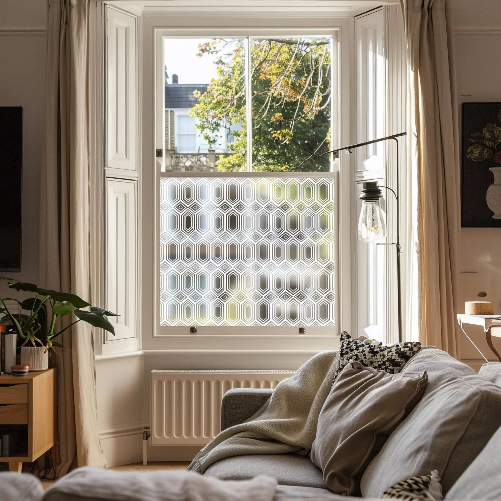 Alcántara Frosted Privacy Window Film Creative Windows