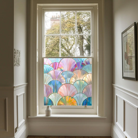 Privacy Window Film, Privacy Window Film Green, Privacy Window Film Stained Glass, Window Film Privacy, Window Film For Bathroom Creative Windows