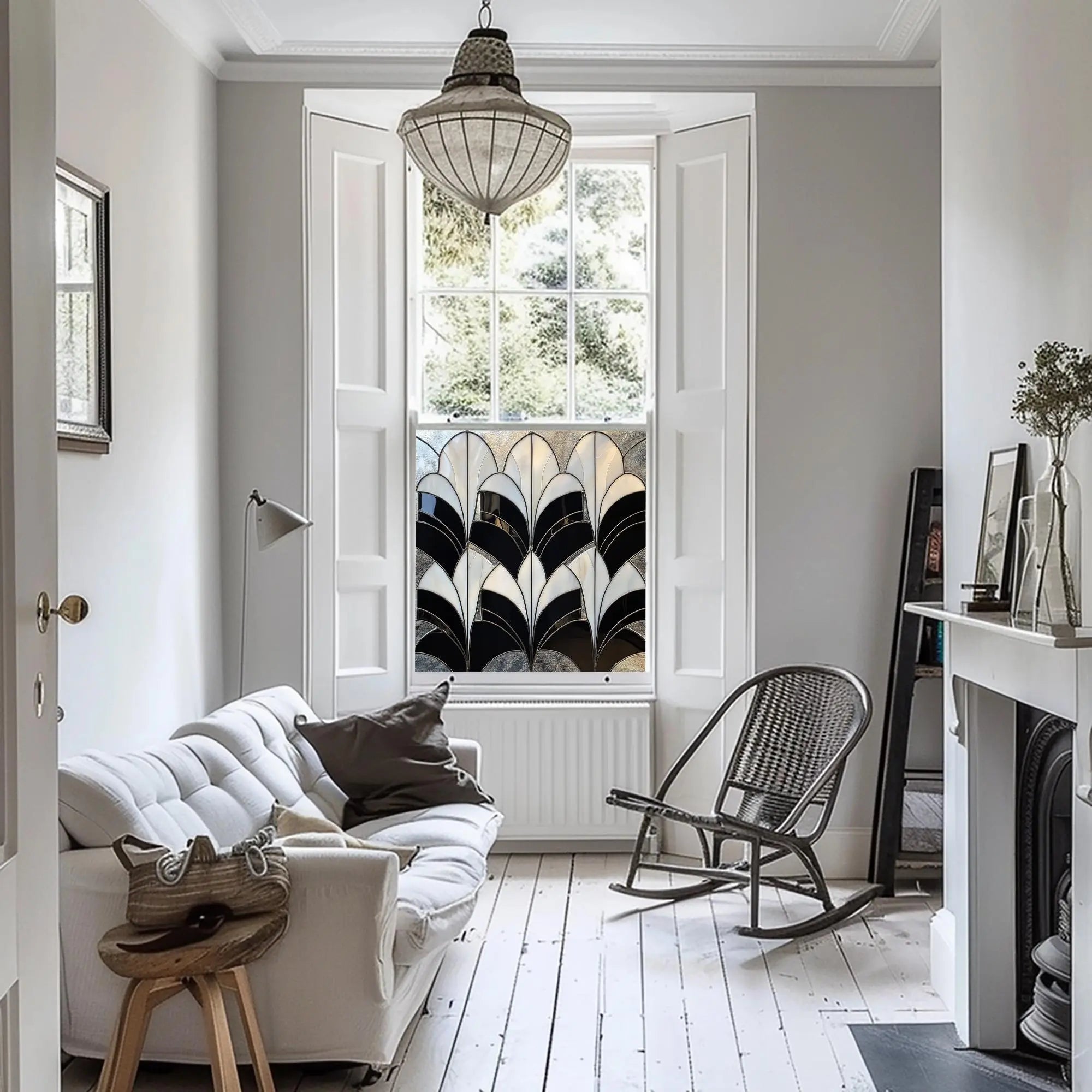 Tonara Stained Glass Privacy Window Sticker Creative Windows