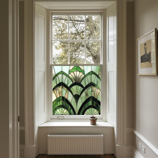 Art Deco Window Film, Privacy Window Film, Window Film, Decorative Window Film, Patterned Window Film, Coloured Window Film, Stained Glass Creative Windows