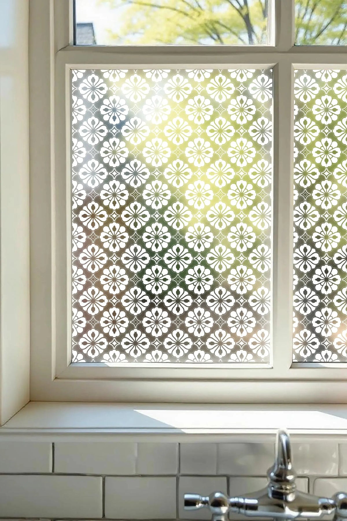 Window Privacy Gel Cremenaga Patterned Frosted Privacy Window Film - Elegant & Functional ...