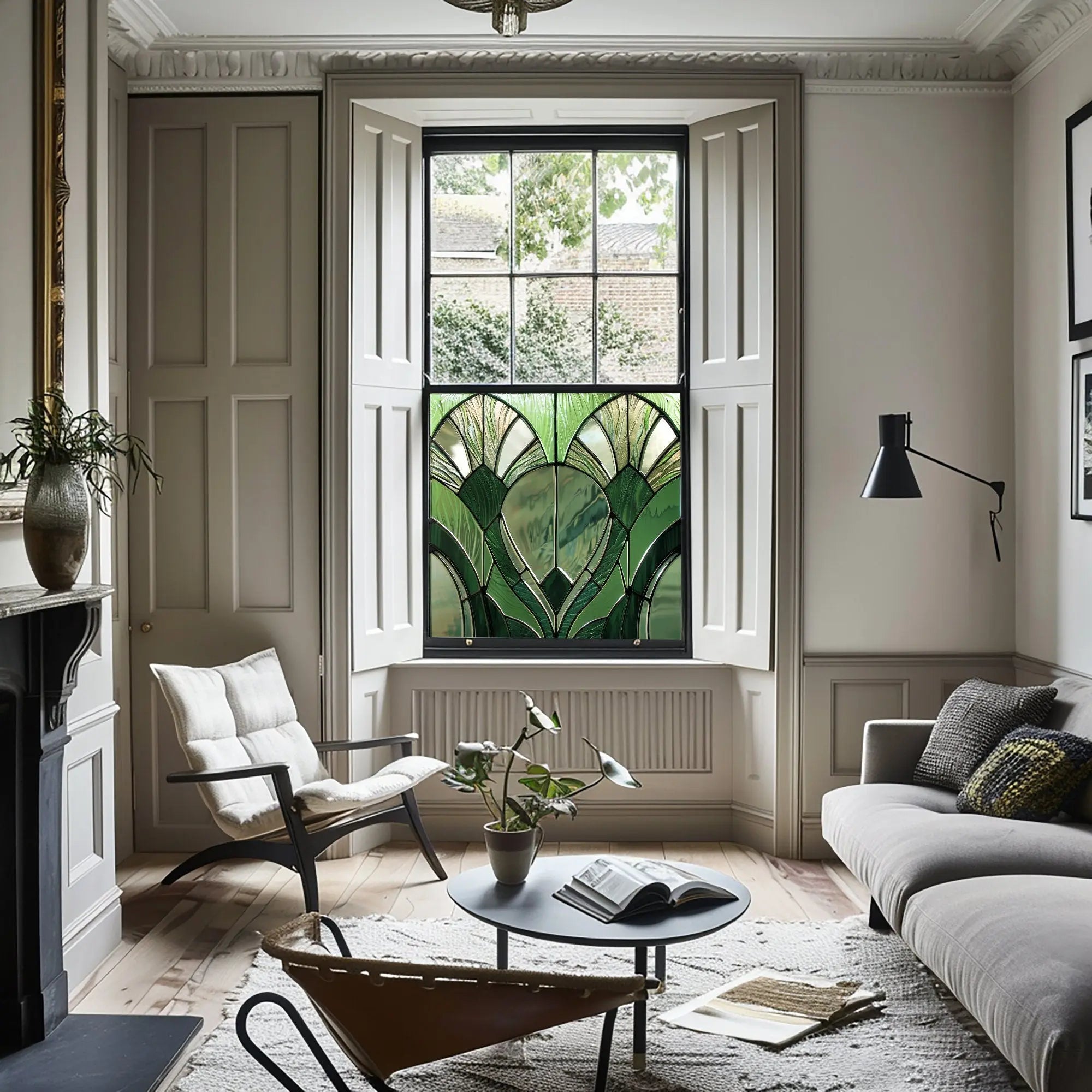 Secinaro Stained Glass Privacy Window Film Creative Windows