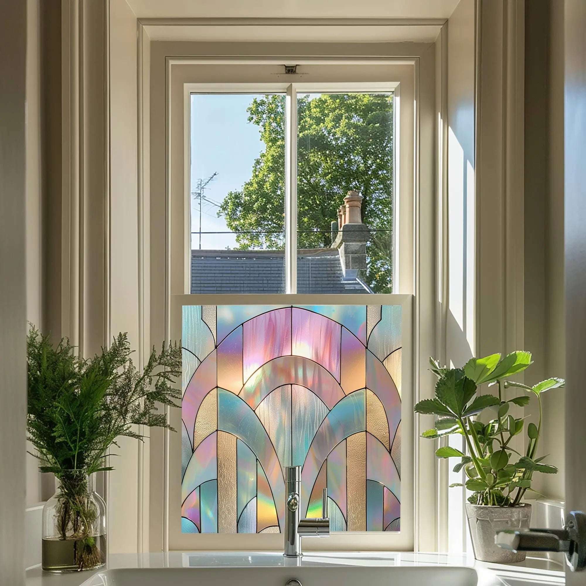Arcola Stained Glass Window Film For Privacy Creative Windows