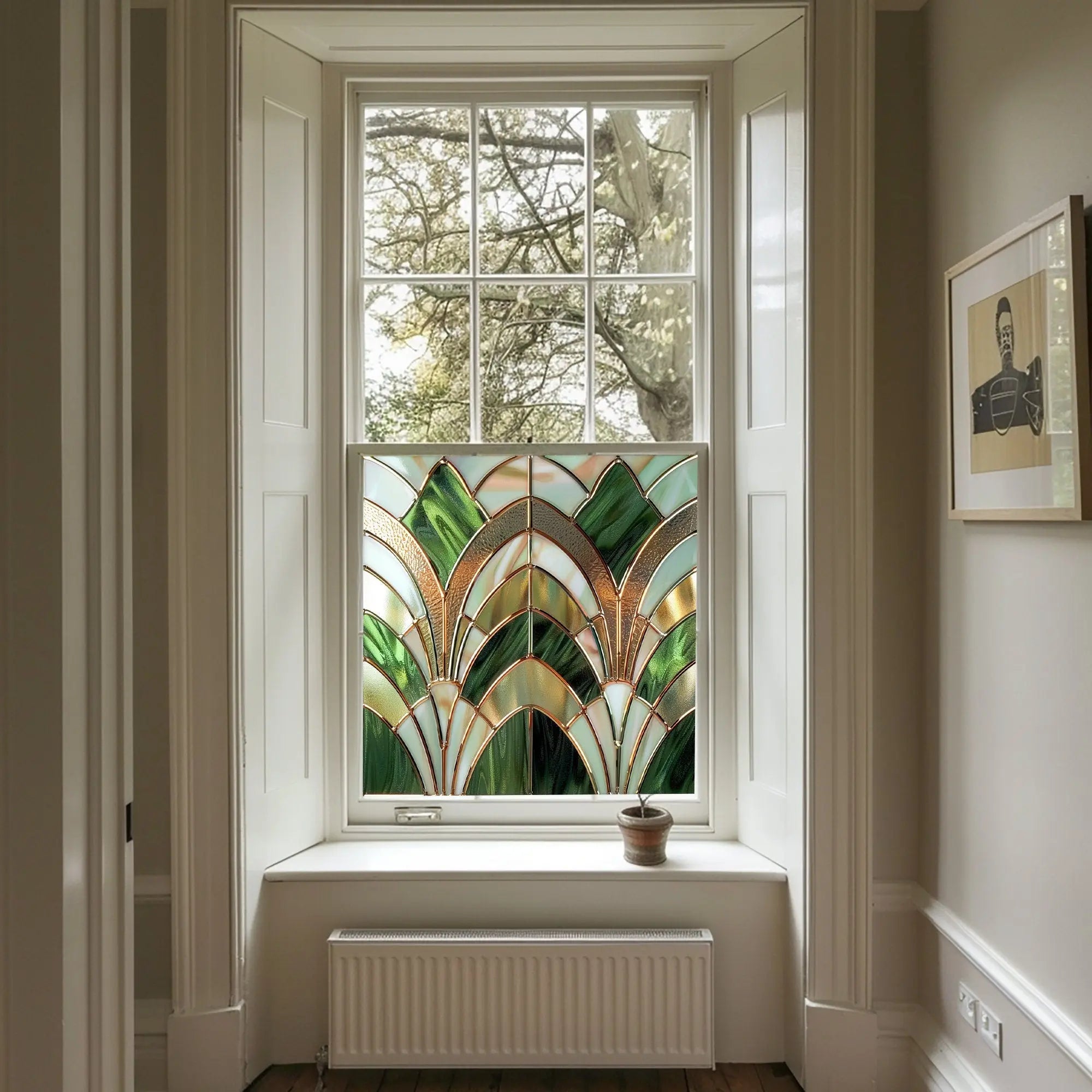 Ponferrada Art Deco Stained Glass Window Film Creative Windows