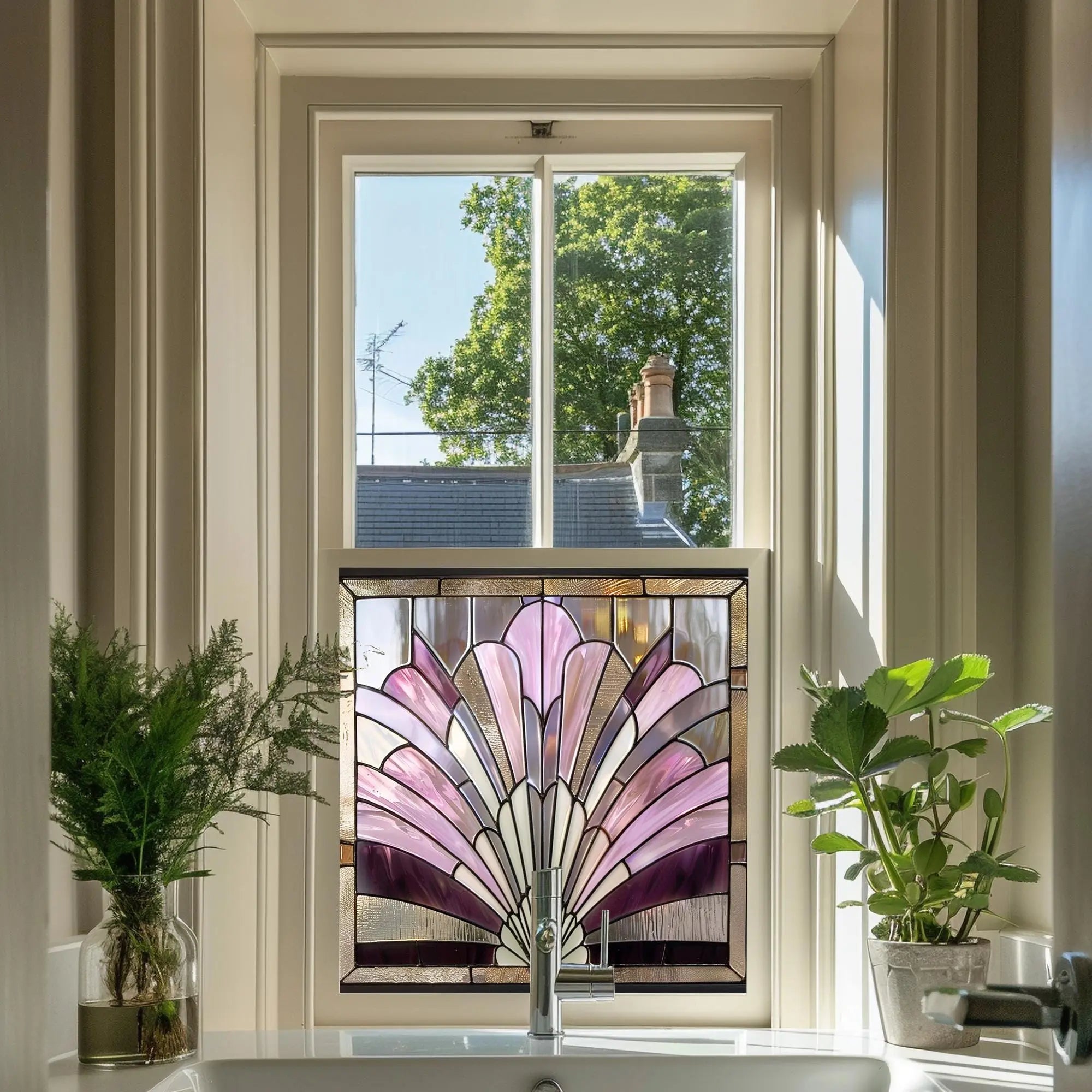 Lusia Stained Glass Privacy Window Film Creative Windows