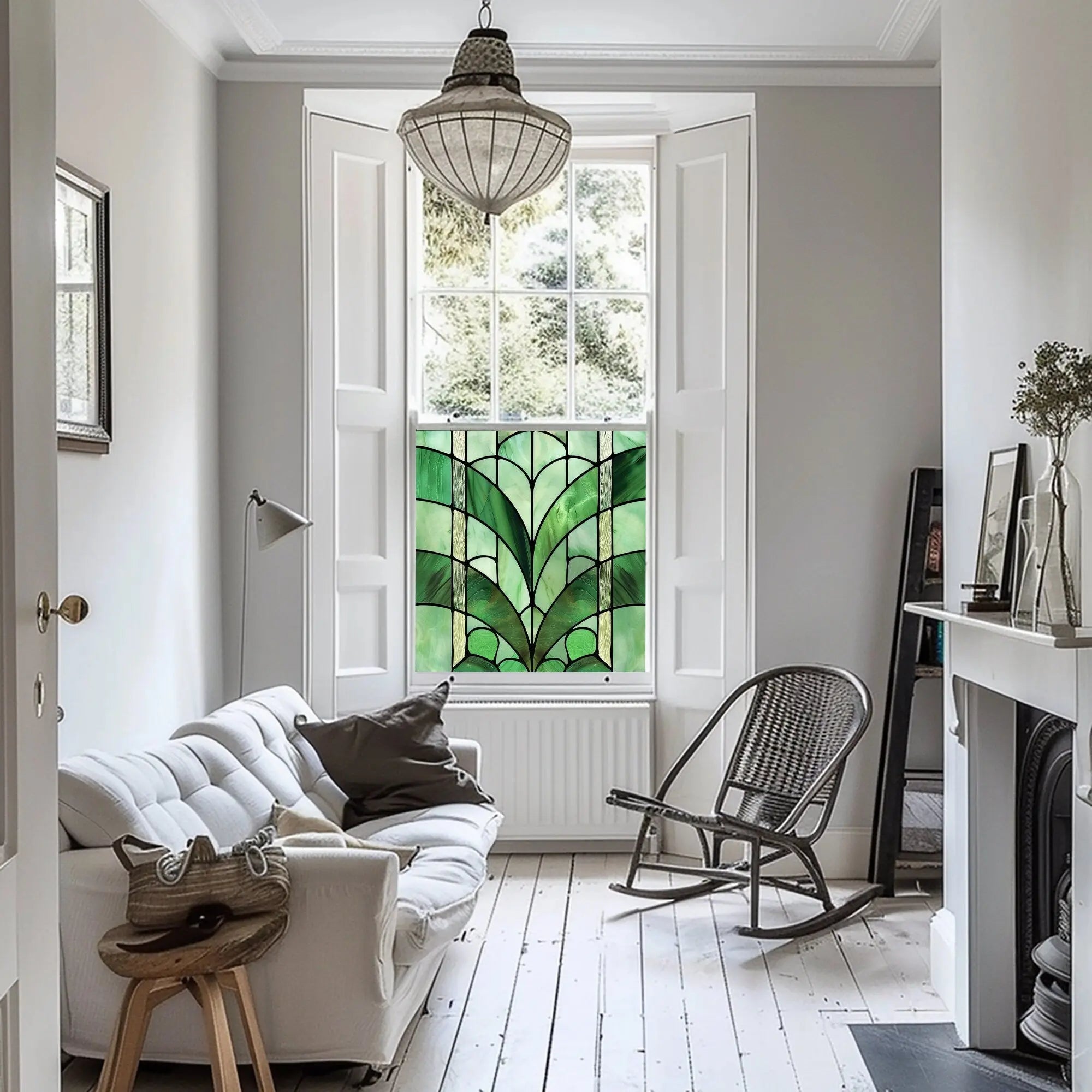 Vailate Stained Glass Privacy Window Film Creative Windows