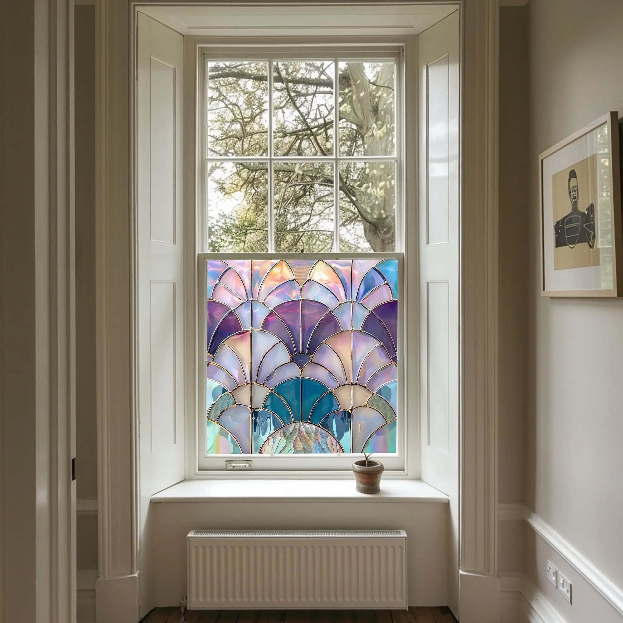 Lodrino Stained Glass Privacy Window Film Creative Windows
