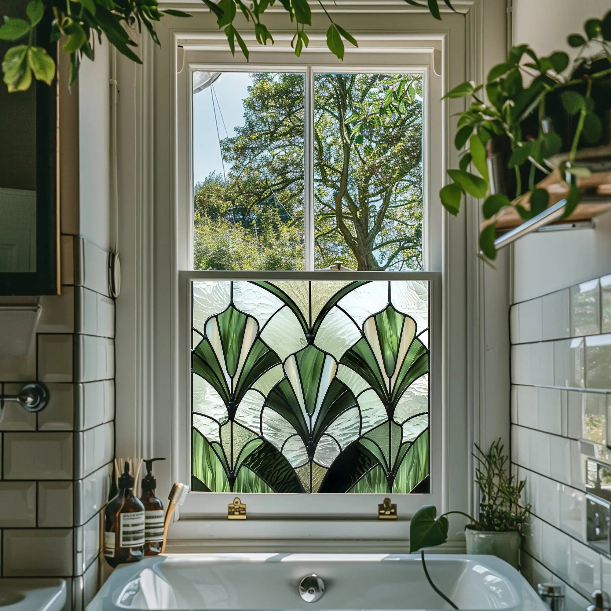 Vazzola Stained Glass Privacy Window Film Creative Windows