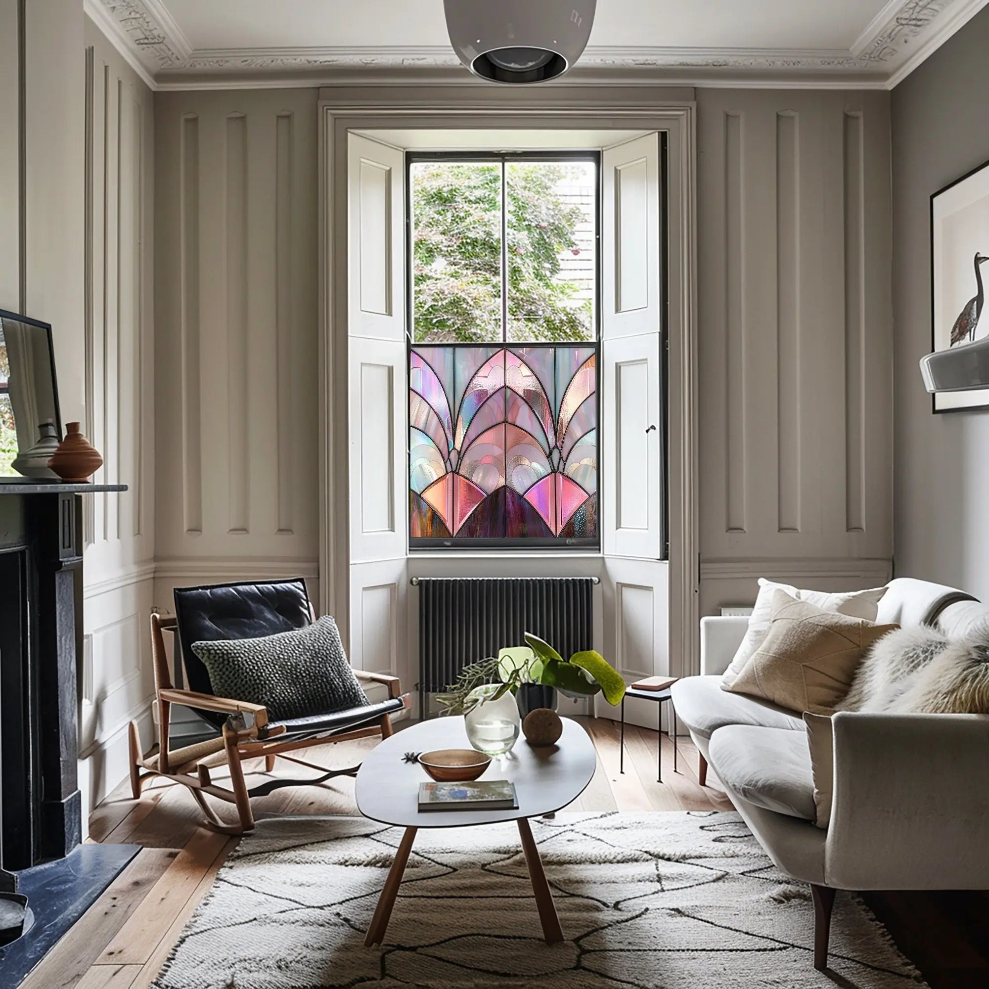 Cupello Stained Glass Privacy Window Film Creative Windows