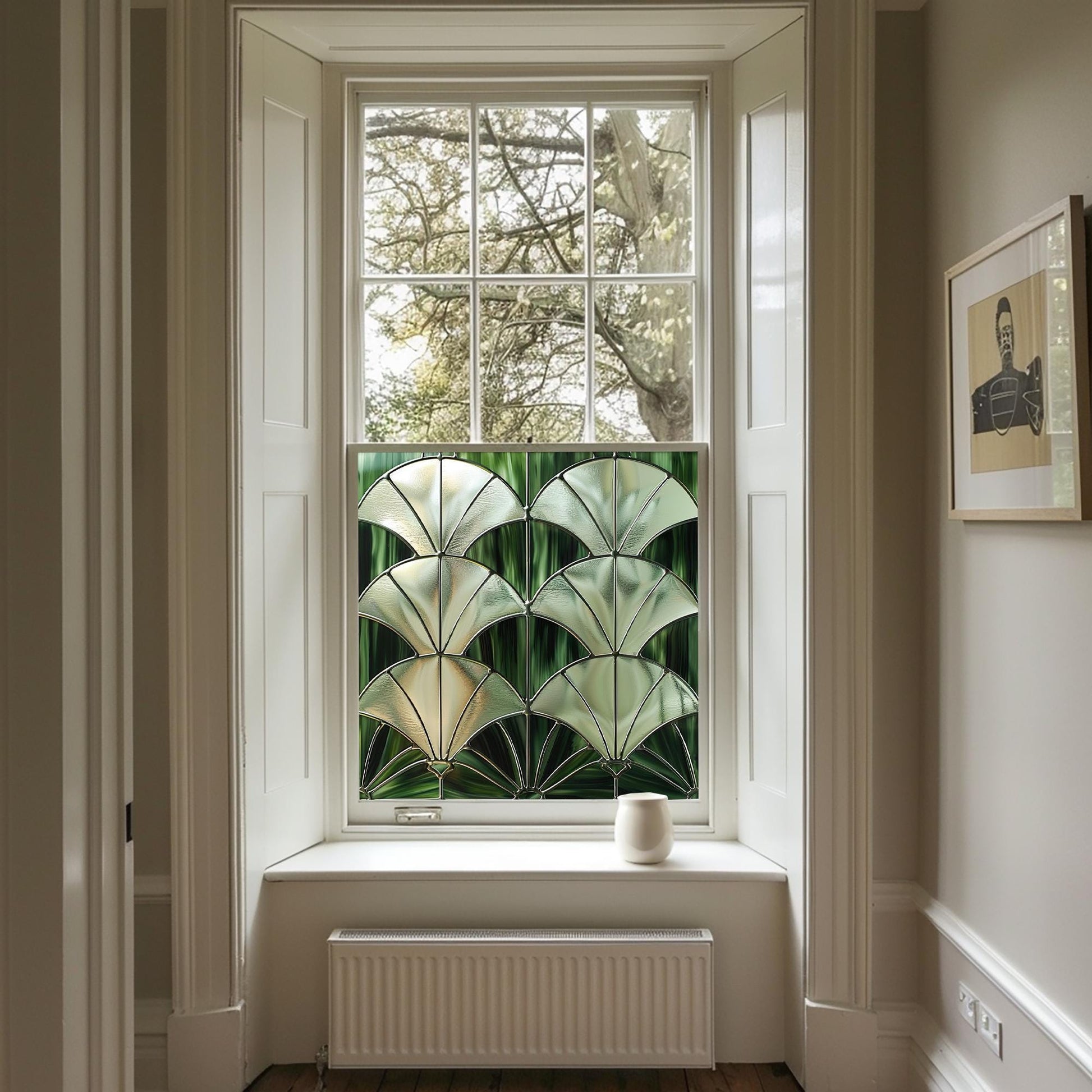 Privacy Window Film, Privacy Window Film Green, Privacy Window Film Stained Glass, Window Film Privacy, Window Film For Bathroom Creative Windows