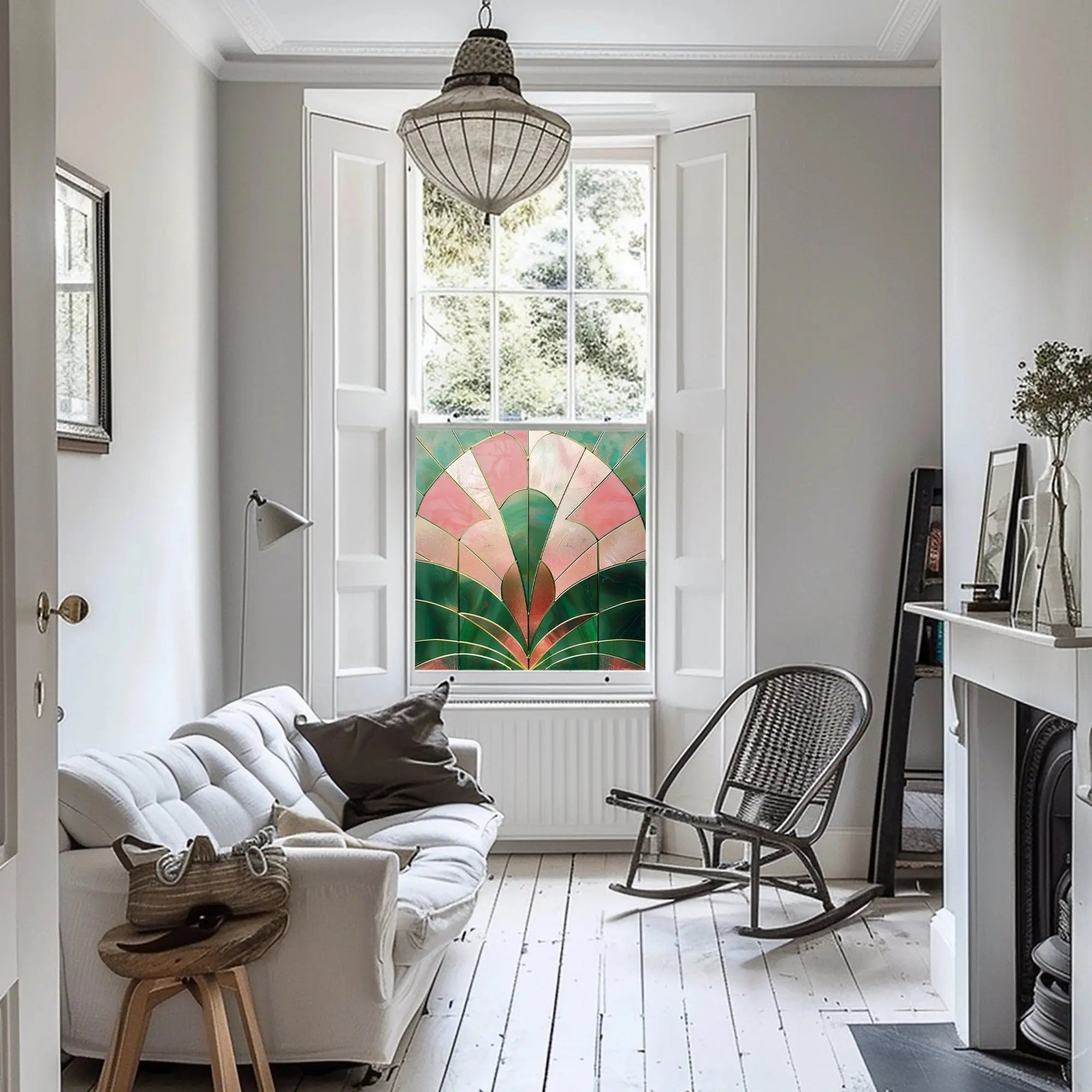 Vasanello Stained Glass Privacy Window Film Creative Windows