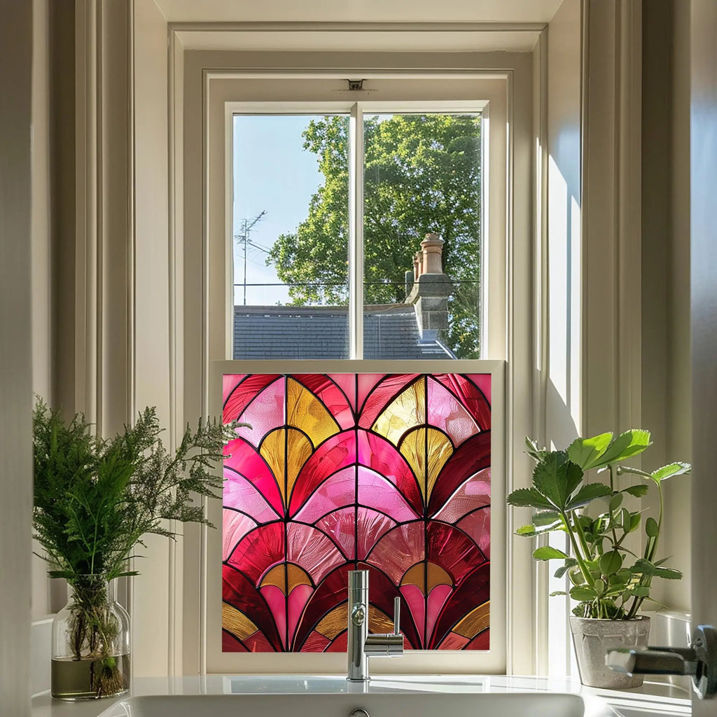 Nule Nule Stained Glass Window Film For Privacy | Decorative Solutions ...