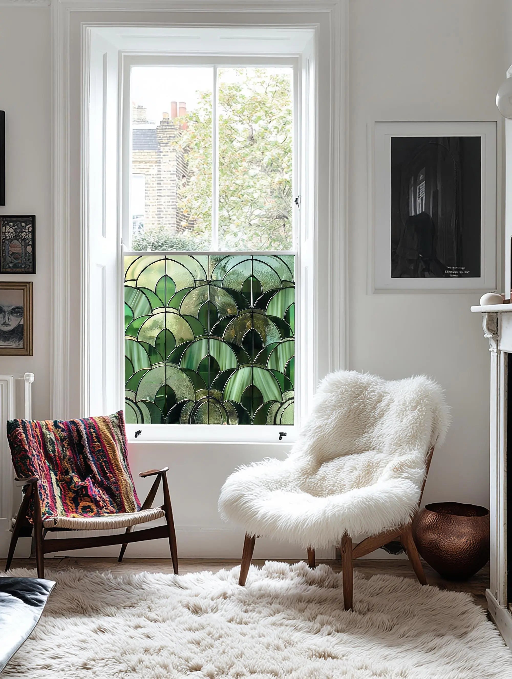 Arluno Stained Glass Privacy Window Film Creative Windows