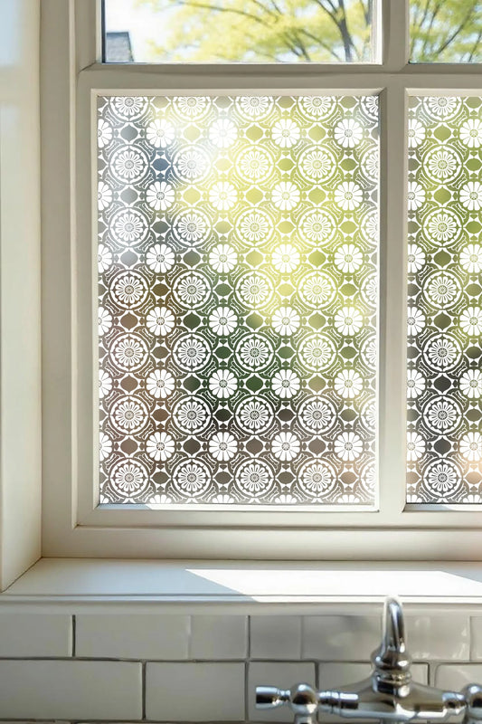 Craveggia Frosted Patterned Privacy Window Film Creative Windows