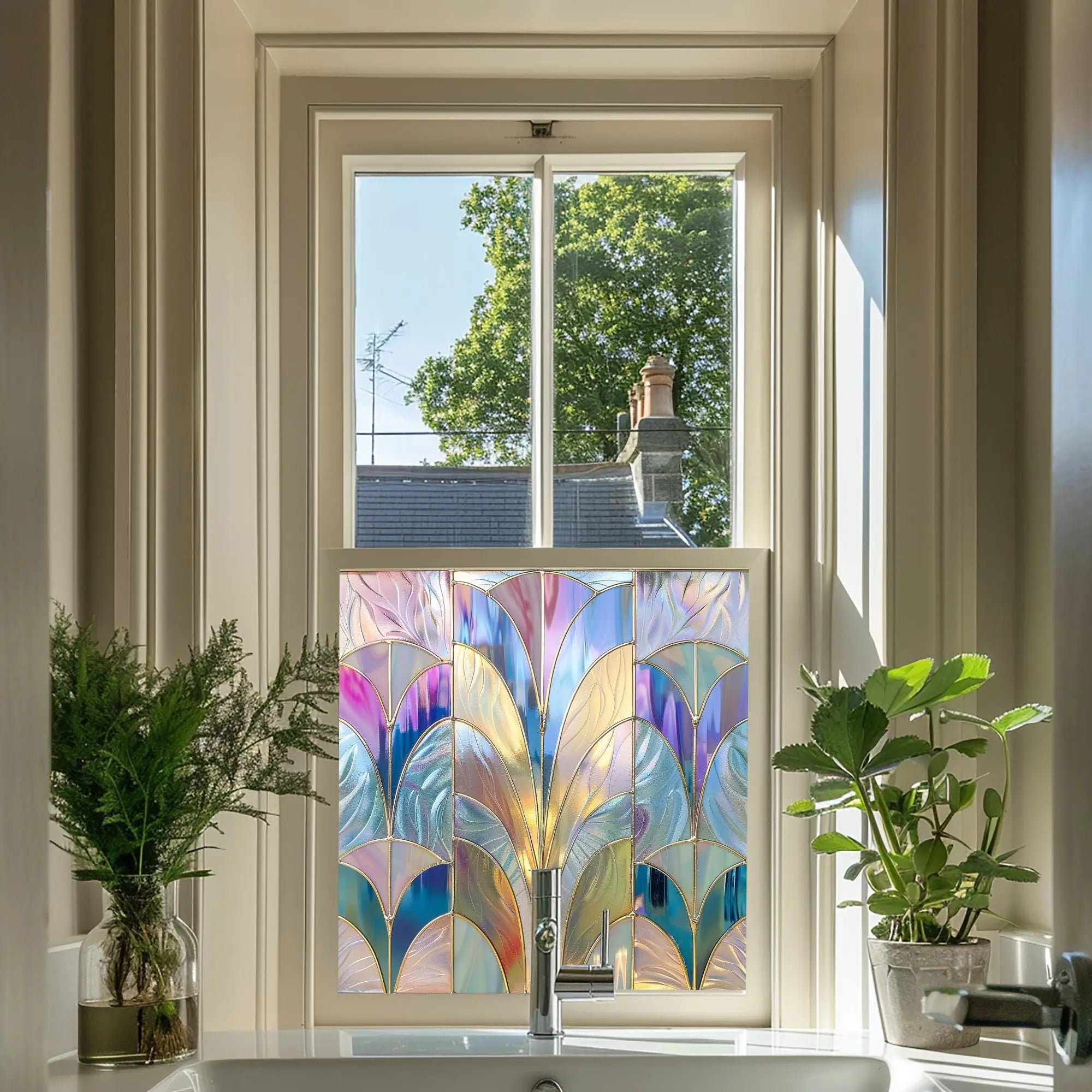 Segovia Art Deco Stained Glass Window Film Creative Windows