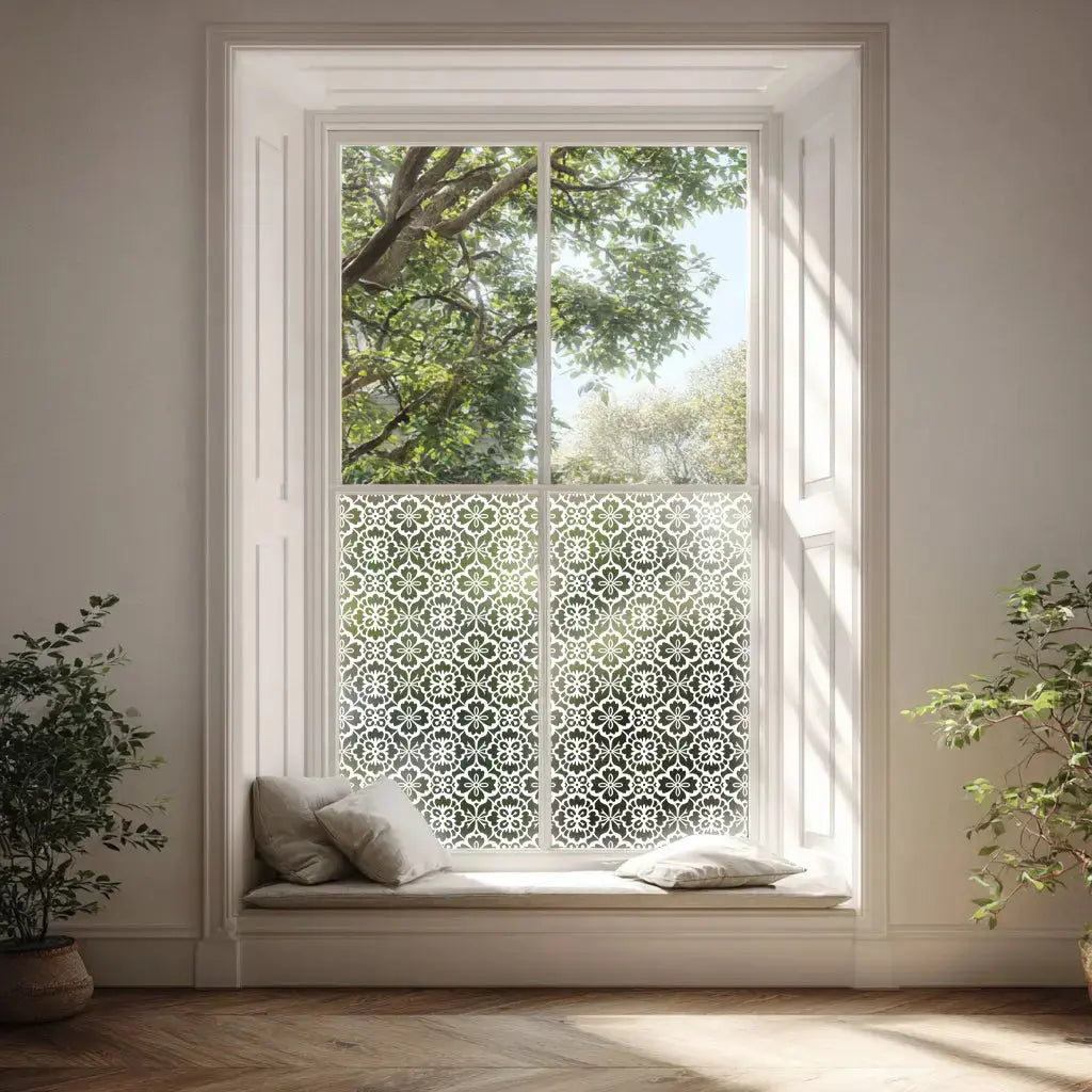 Cozzo Frosted Patterned Privacy Window Film Creative Windows