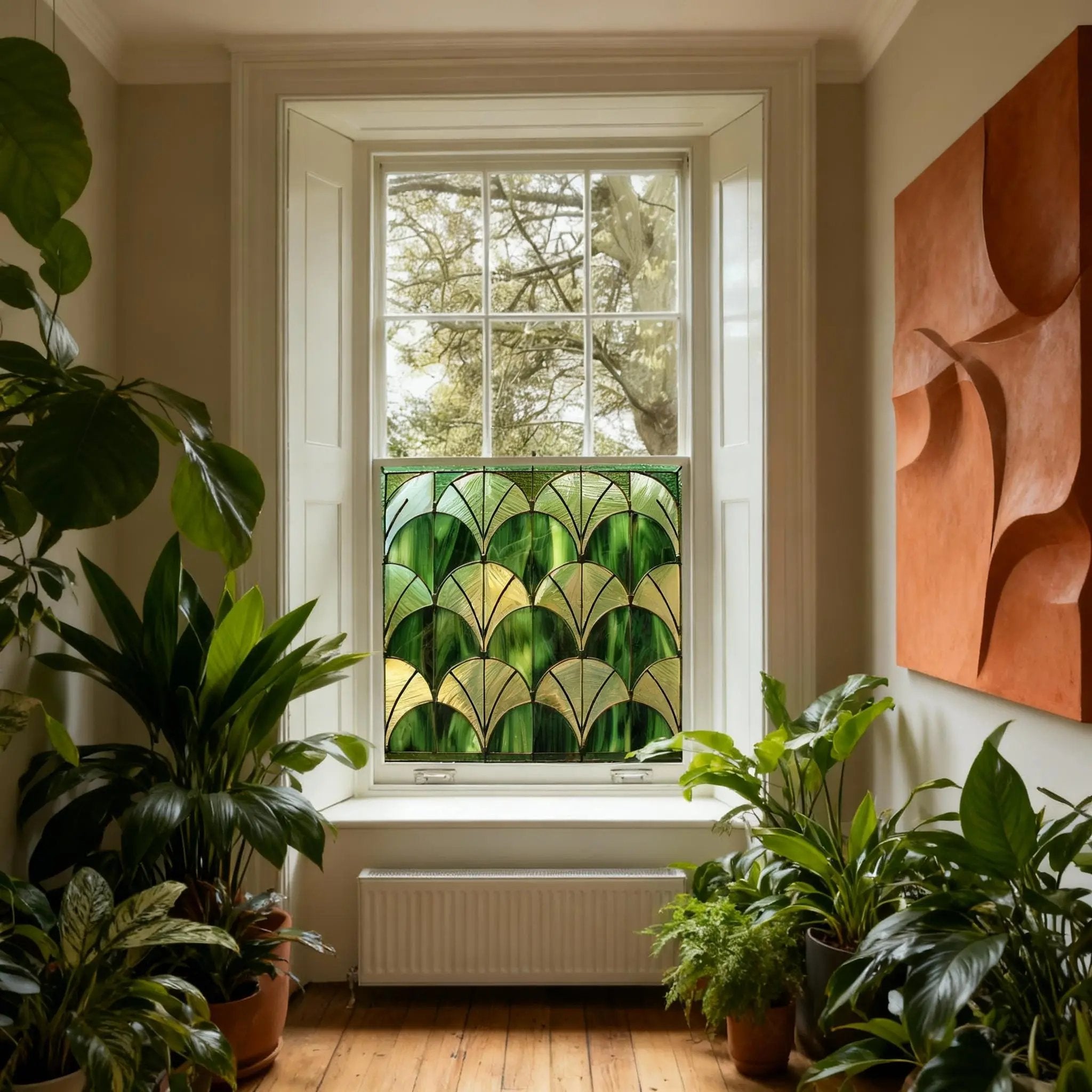 Arsoli Stained Glass Privacy Window Film Creative Windows