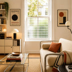 Privacy Window Film – Geometric Decorative Frosted Glass Film