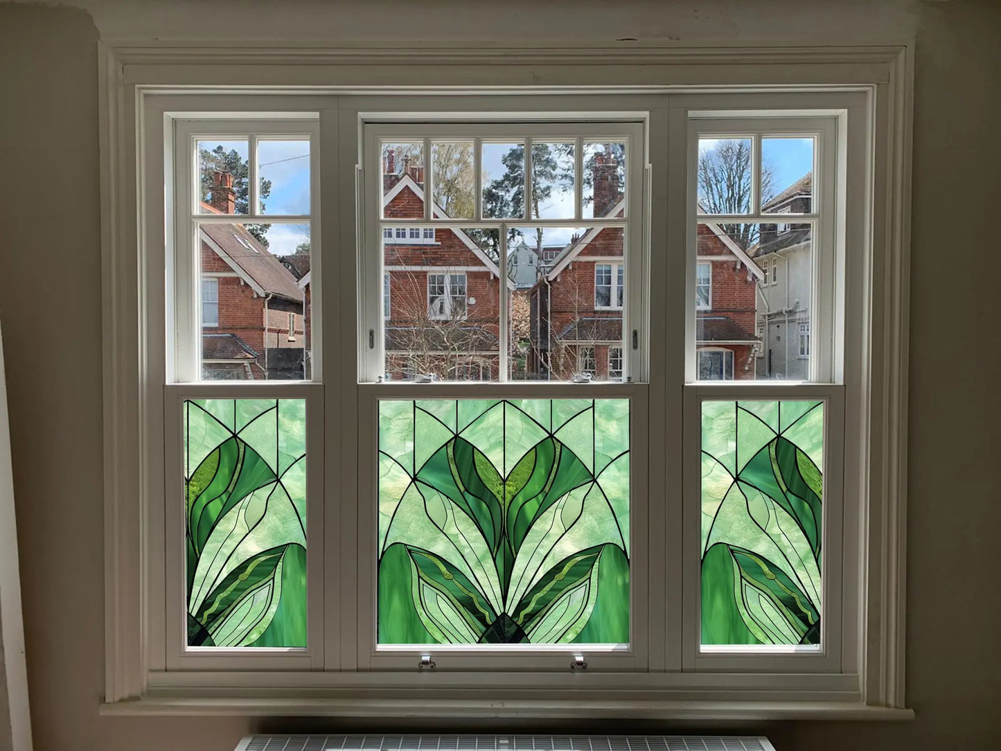 Art Deco Stained Glass Window Film