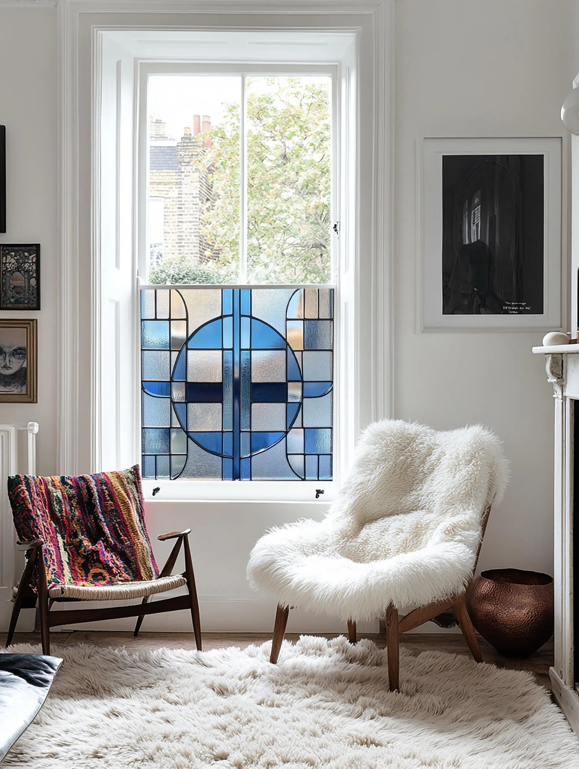 Sefro Stained Glass Privacy Window Film Creative Windows