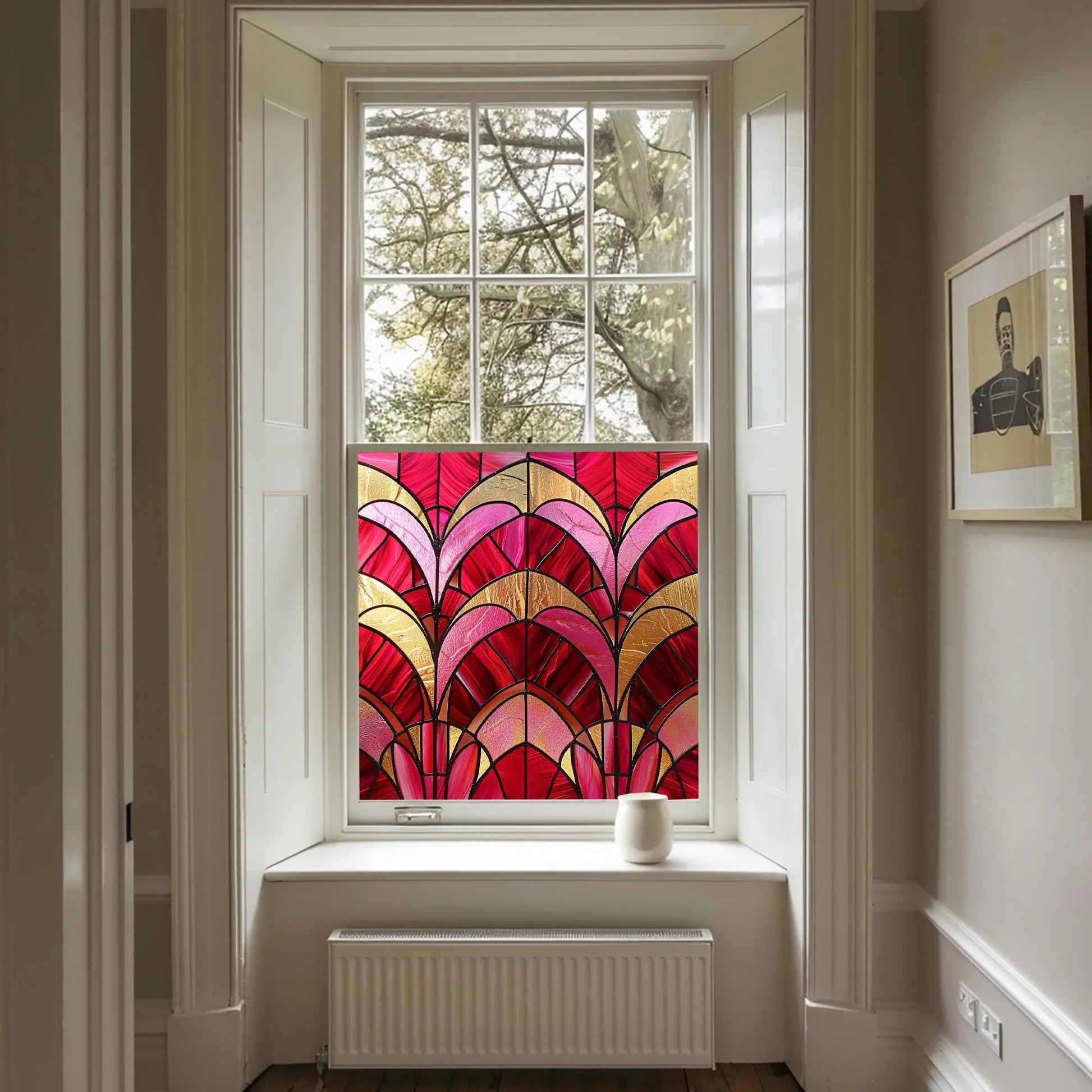 Nuoro Stained Glass Privacy Window Film Creative Windows
