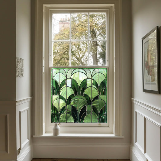 Window Film, Privacy Window Film, Art Deco Window Film, Decorative Window Film, Window, Front Door Window Film, Stained Glass Window Film Creative Windows