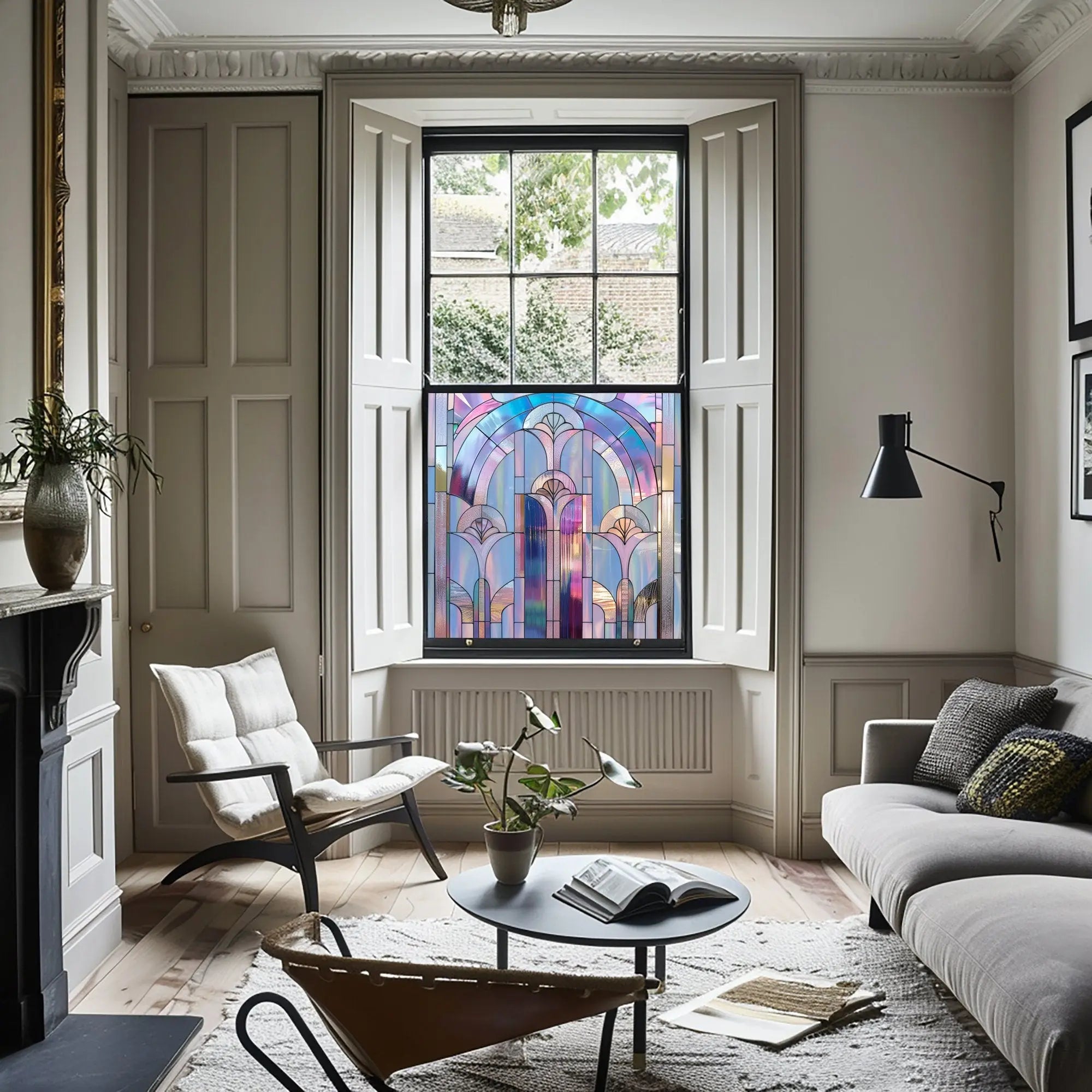 Vigolzone Stained Glass Privacy Window Film Creative Windows